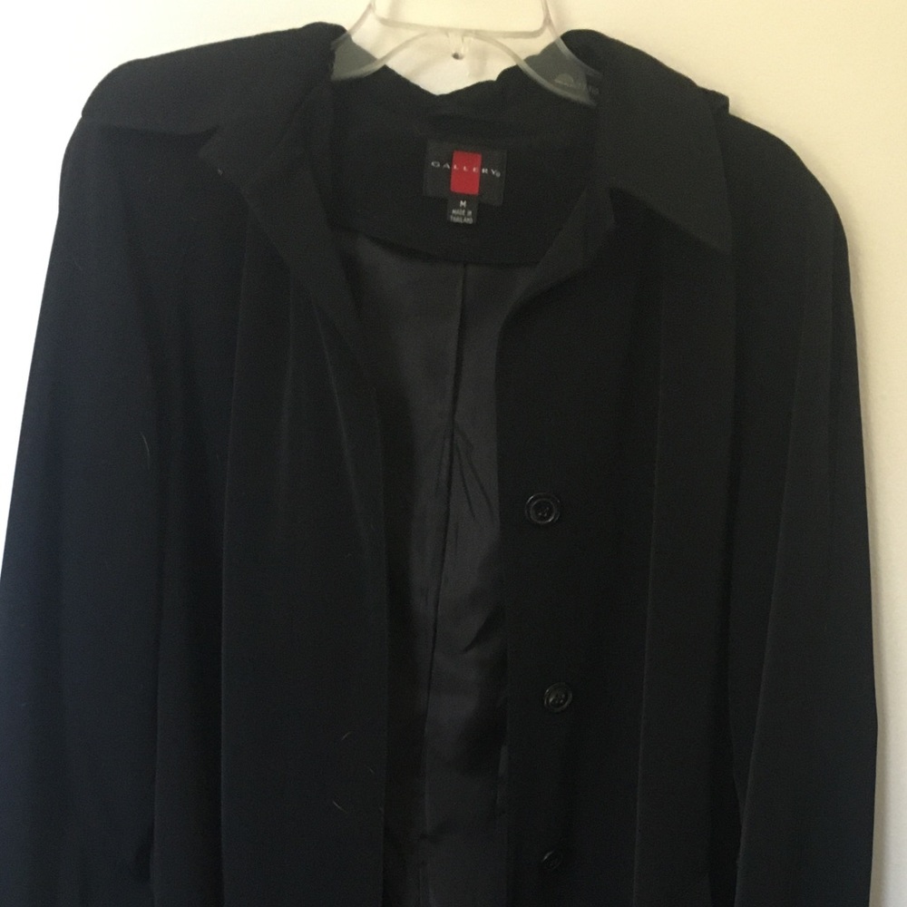 Black Button Down Jacket Size M - image 1